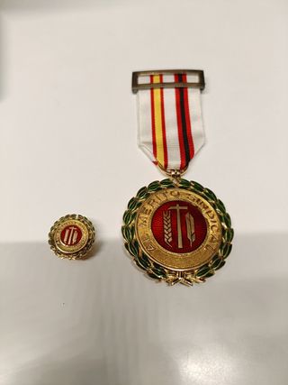 Medalla al Mérito Sindical con estuche