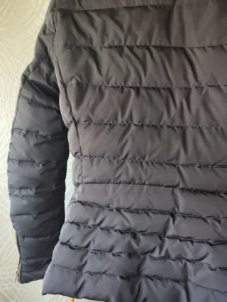 Chaquetón Zara Basic Negro Talla S