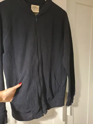 Cardigan azul marino hombre