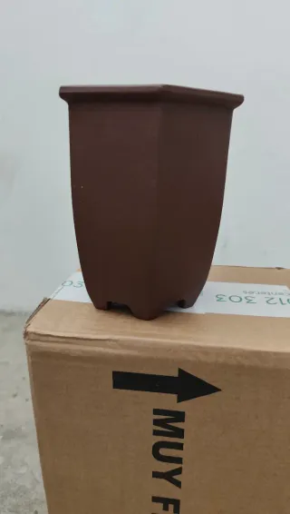 Maceta Hexagonal Yixing Cascada Bonsai
