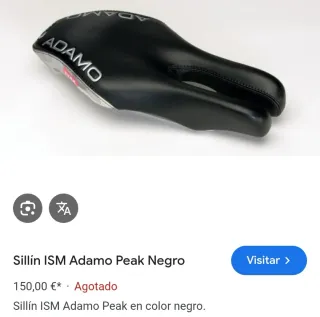 Sillín Antiprostatico ISM Adamo Negro