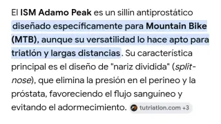 Sillín Antiprostatico ISM Adamo Negro