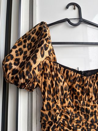 Vestido Zara Leopardo Talla XS