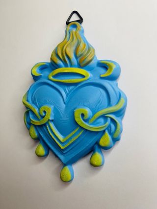 Decorazione Sacro Cuore da parete artigianale