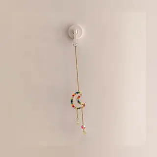 Colgante Luna Cristal Arcoíris