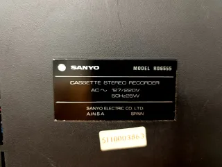 Pletina Cassette y Amplificador Sanyo RD6555