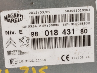 SISTEMA NAVEGACION GPS PEUGEOT 208 8F01 980184318