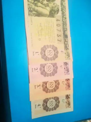 Lotería Navidad 1946 - Billetes 100 Pesetas