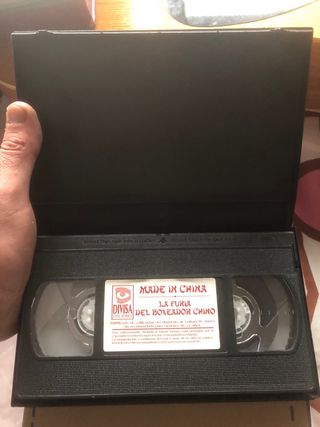 VHS La Furia del Boxeador Chino