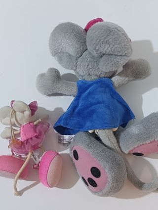 Coppia Diddlina Diddl Peluche Vintage