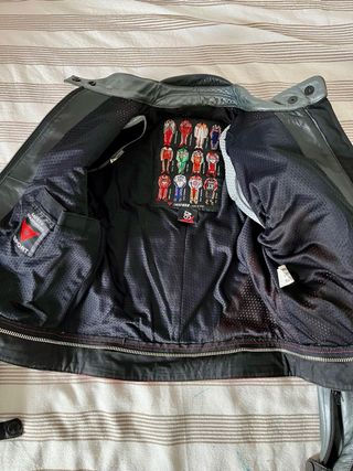 Traje Moto Dainese Mujer Piel Rojo/Negro