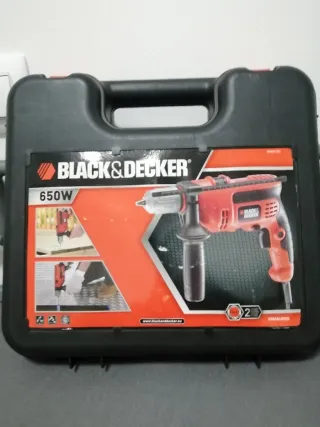 Taladro Black & Decker 650W con maletín