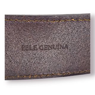 Cinto Pele Genuína CALEI Fivela Coração Vintage