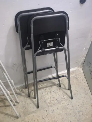 Sillas Altas Cocina Ikea Negra (2uds)