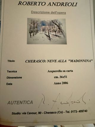 Acquerello Roberto Andreoli