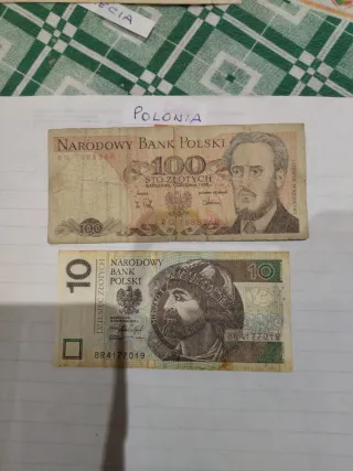 Billetes Grecia, Bielorrusia, Polonia precio c/u