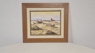 Cuadro Óleo Lienzo Enmarcado Paisaje