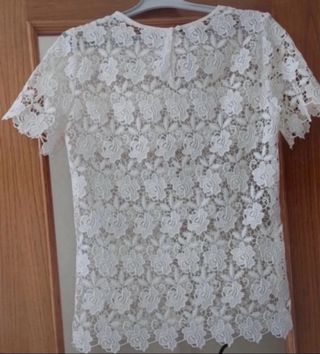 Blusa Zara Crochét