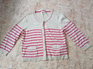 Jersey de mujer rayas rosa y beige