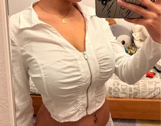 top camisa manga larga