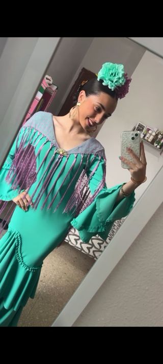 Traje de flamenca talla 32/34