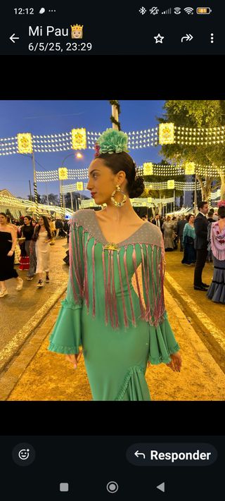 Traje de flamenca talla 32/34