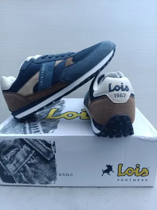 Zapatillas Lois Deportivas Azul/Marrón