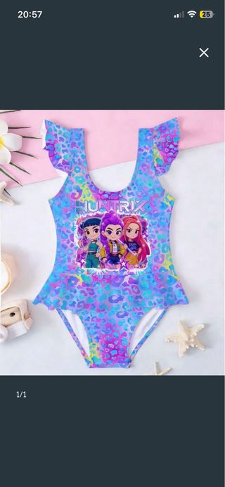 Bañador Huntrix Niña Talla 110cm