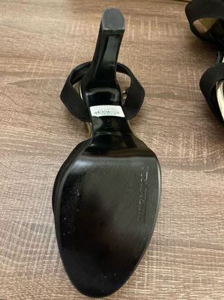 Tacones Gloria Ortiz Negro/Dorado Talla 40