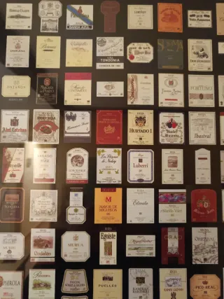 Cuadro lámina de vinos Rioja