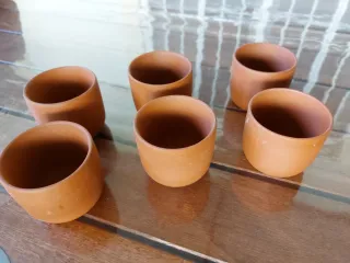 Vasos de barro para té - Set de 6