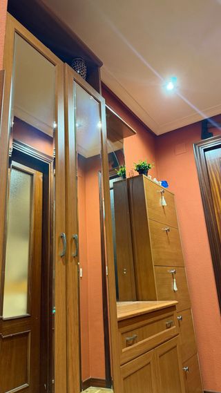 Conjunto entrada espejo armario zapatero