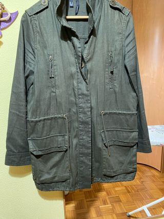 Parka Mango Verde Talla M