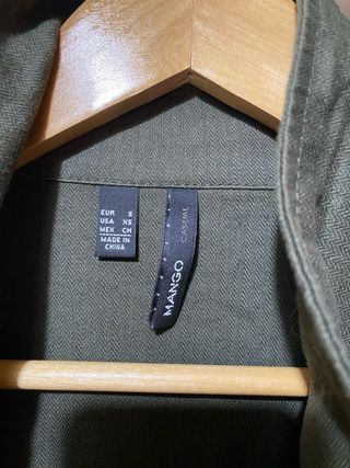 Parka Mango Verde Talla M