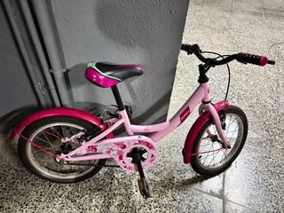 Bicicleta niña rosa casi nueva