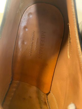 Meermin Zapatos Oxford Negros Hombre