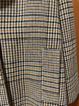 Abrigo cuadros forro nuevo