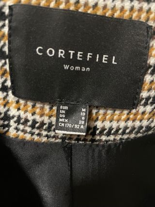 Abrigo cuadros forro nuevo