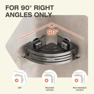 Estante de Ducha Lekesky sin Taladro (2 Unidades)