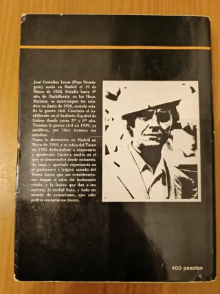 Mi gente. Libro antiguo toreo. Pepe dominguin