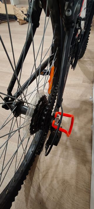 Bicicleta Rockrider ST 100 Negra/Flúor