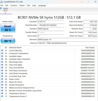 Portátil Negro Pantalla Rota (Funciona)