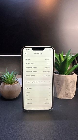 iPhone 14 256GB • 100% Batería • Impoluto • Blanco