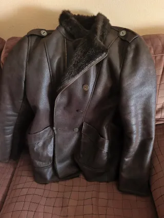 Cazadora Adolfo Domínguez Marrón Piel