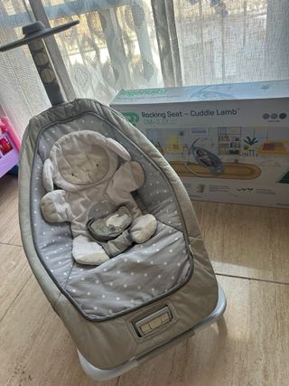 Hamaca para bebé con cojin  de oveja