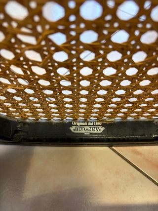 4 Sedie Thonet Italcomma in legno e rattan