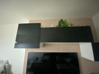 Mueble TV Modular Blanco y Negro