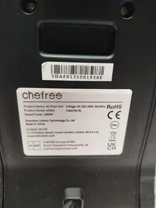 Freidora sin aceite CHEFREE