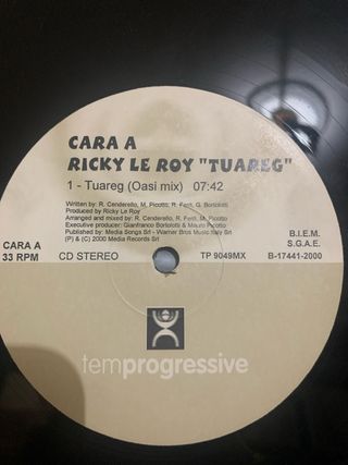 Vinilo Remember" Ricky Le Roy - Tuareg"