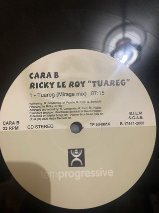 Vinilo Remember" Ricky Le Roy - Tuareg"